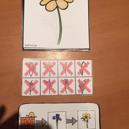 met de bee bot tussen de bloemen