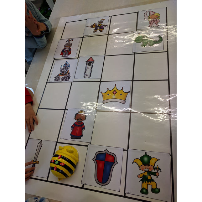 met de bee bot bij de ridders