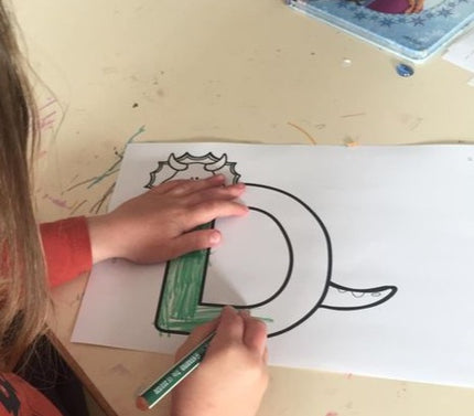 een vrolijk ABC (blokletters)