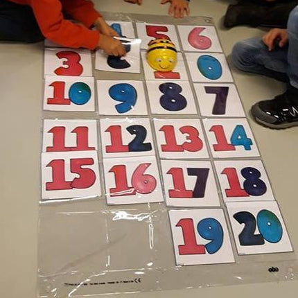 met de bee bot tellen van 0 tot 20