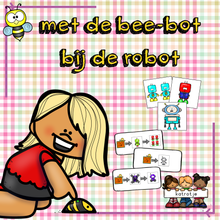 met de bee bot bij de robot