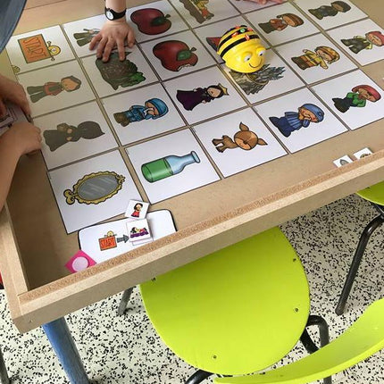 met de Bee Bot bij Sneeuwwitje