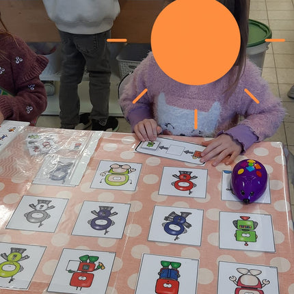 met de robotmuis bij de robot