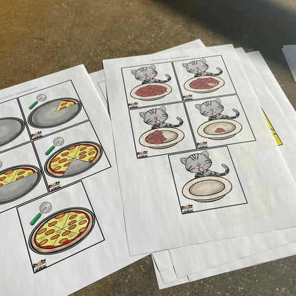 begrippenkaartjes vol - halfvol - leeg