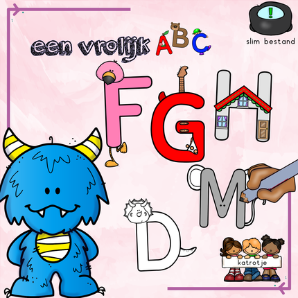 een vrolijk ABC (blokletters)