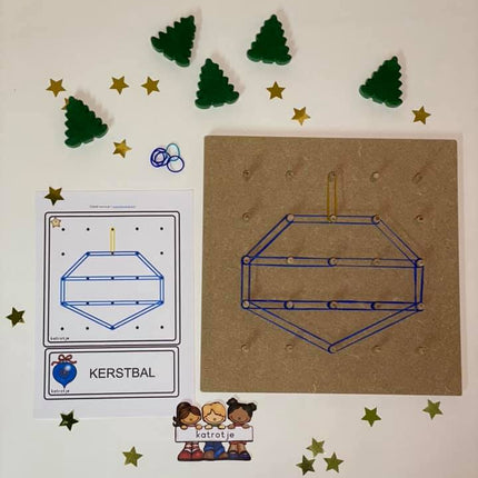 geoborden thema Kerstfeest