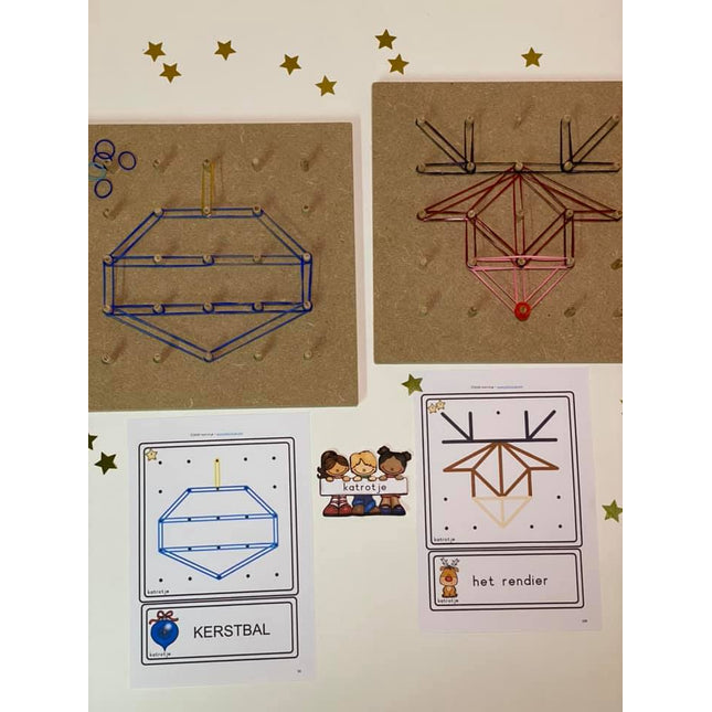 geoborden thema Kerstfeest