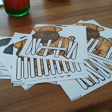 honden achter het hek