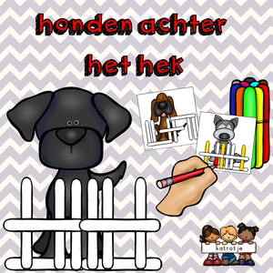 honden achter het hek