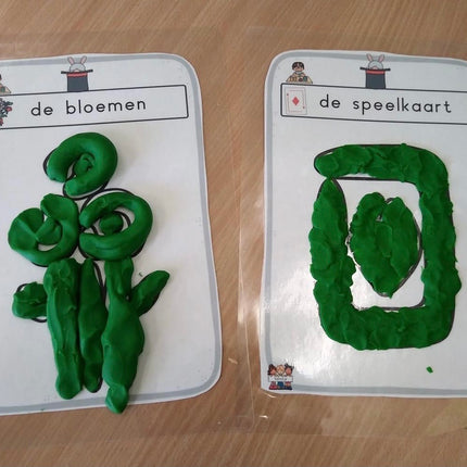 kleikaarten bij de goochelaar