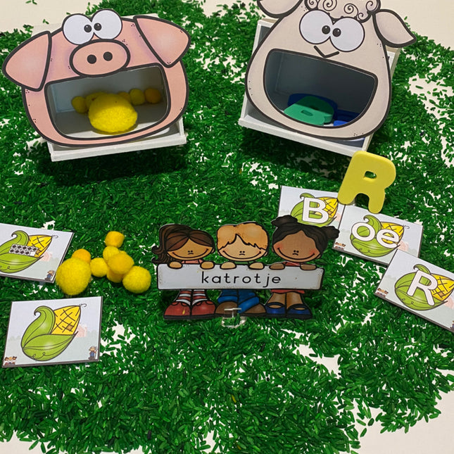 hongerige boerderijdieren