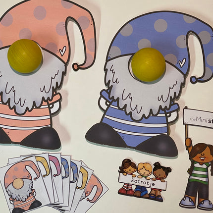 spelen met houten ballen