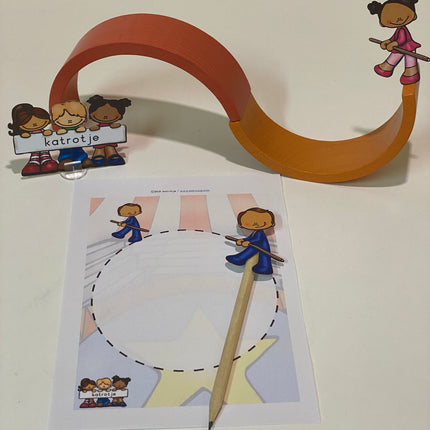 cijfers, letters en vormen in het circus