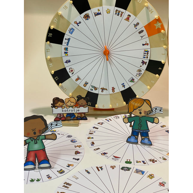 kinderliedjes met 4 extra draaischijven (100 verschillende liedjes)