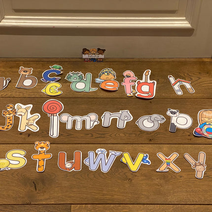 een vrolijk abc (leesletters)