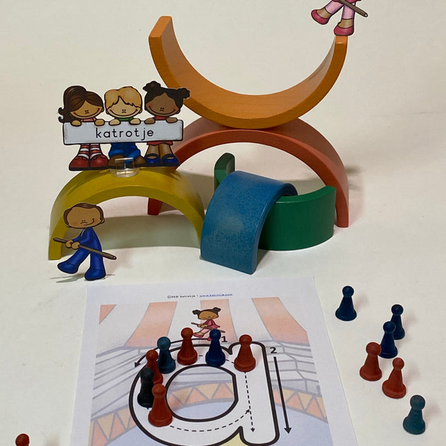 cijfers, letters en vormen in het circus