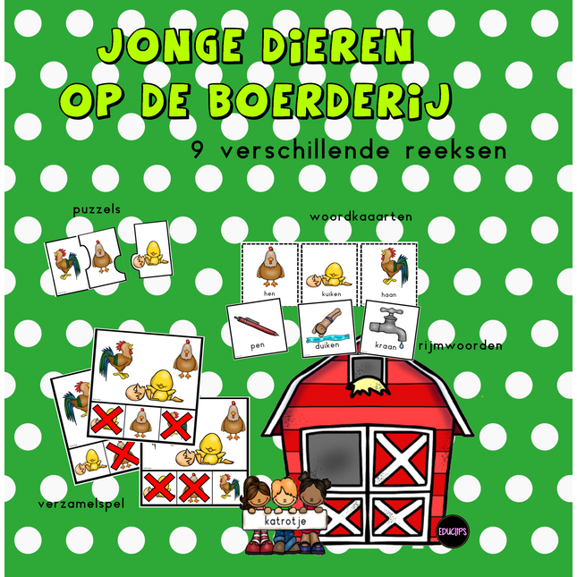 jonge dieren op de boerderij
