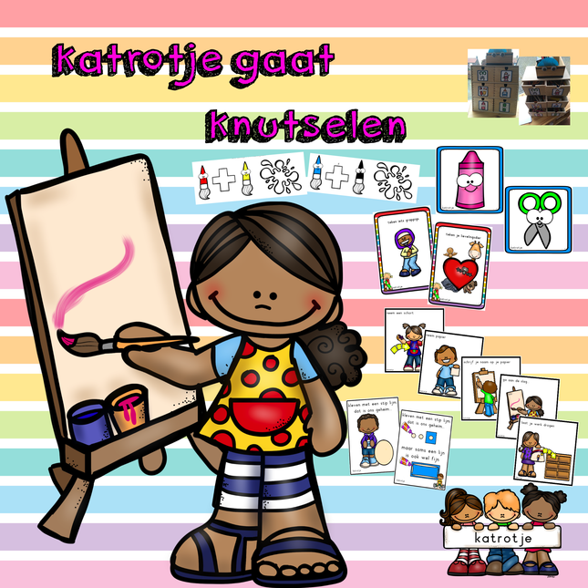 katrotje gaat knutselen