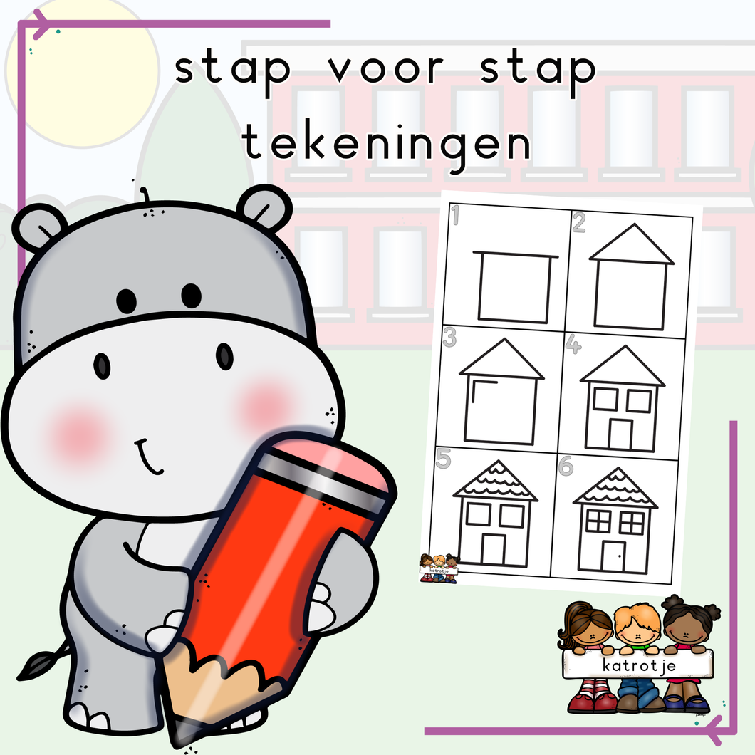 stap voor stap tekeningen +100