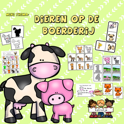 mini thema dieren op de boerderij