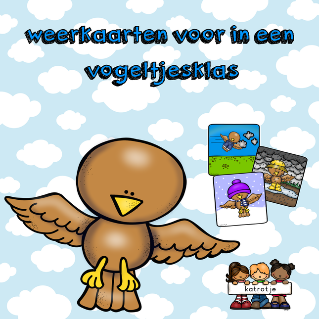weerkaarten voor in een vogeltjesklas