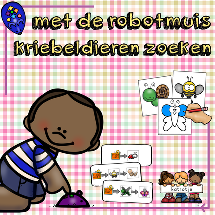 met de robotmuis kriebeldieren zoeken