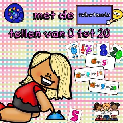 met de robotmuis tellen van 0 tot 20