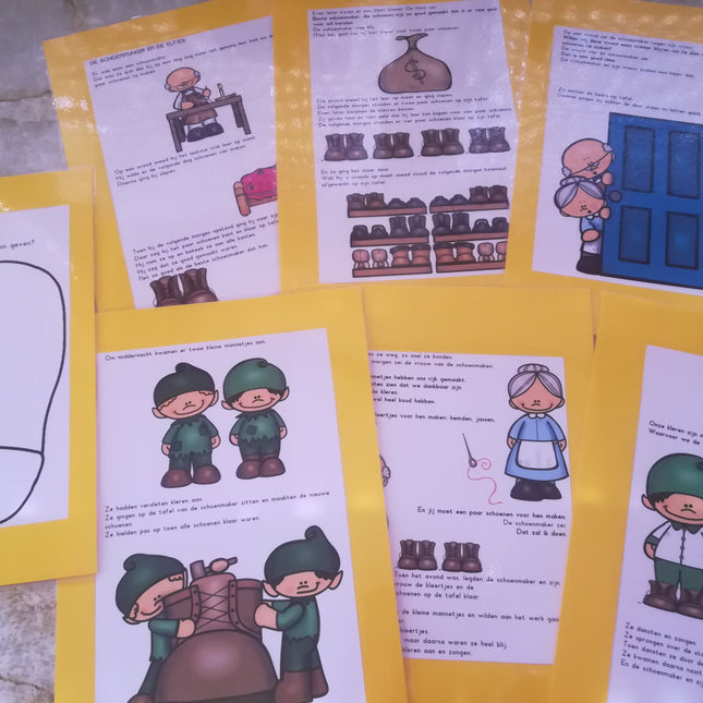mini thema: de schoenmaker en de elfjes