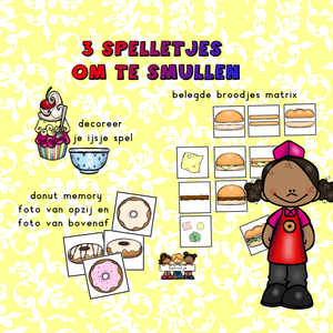 3 spelletjes om van te smullen