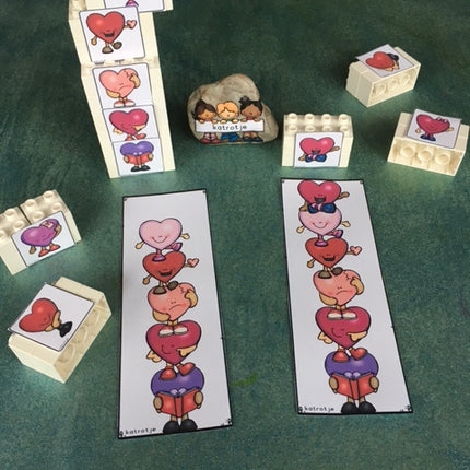 stapelen met hartjes