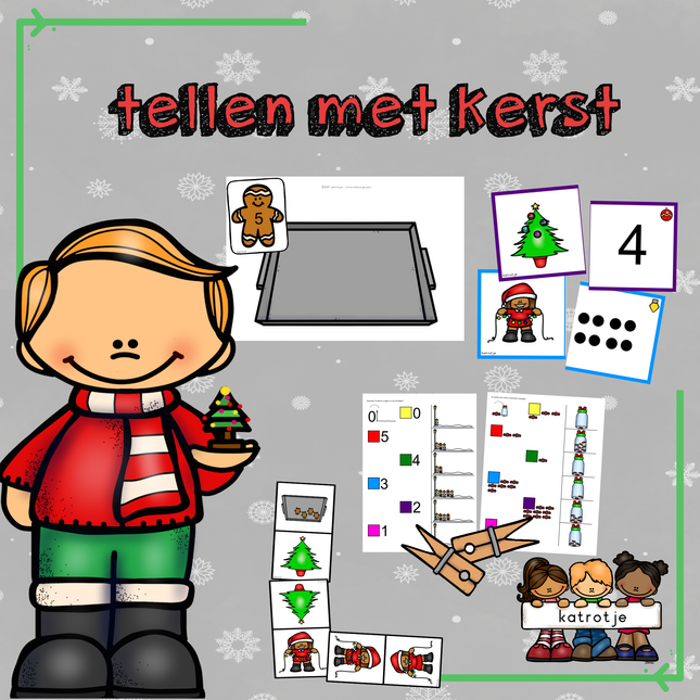 tellen met kerst