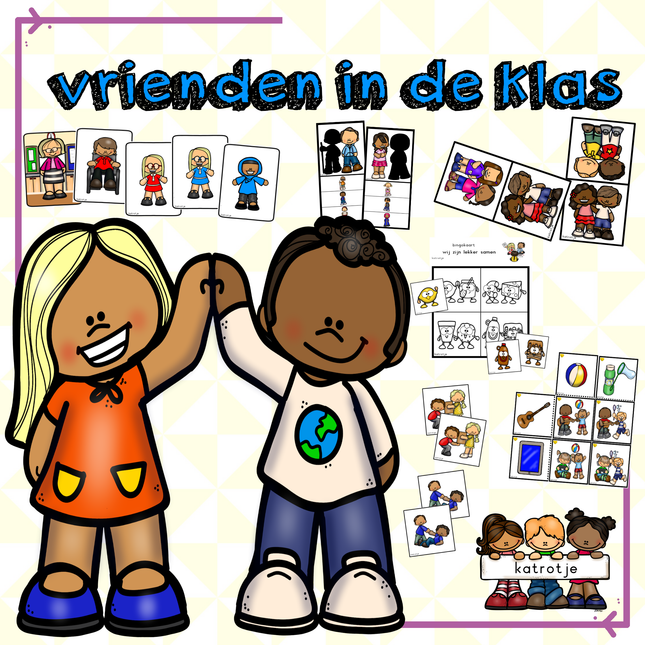 vrienden in de klas