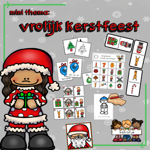 mini thema vrolijk kerstfeest