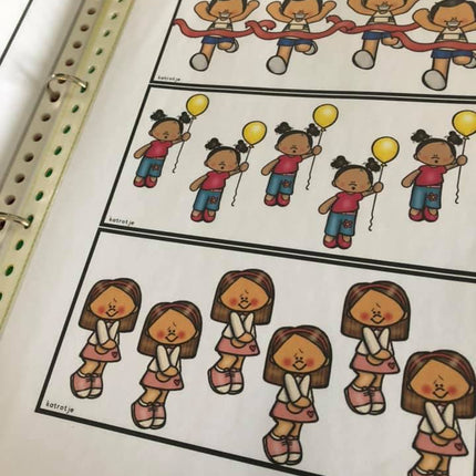 vrolijke vrienden met vele gevoelens