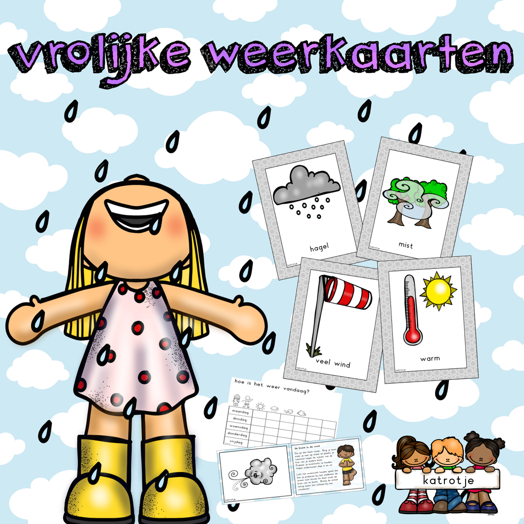 vrolijke weerkaarten