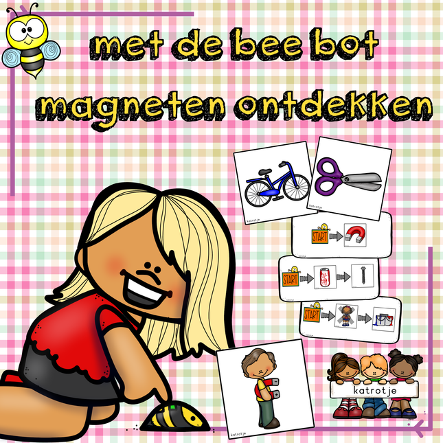met de bee bot magneten ontdekken