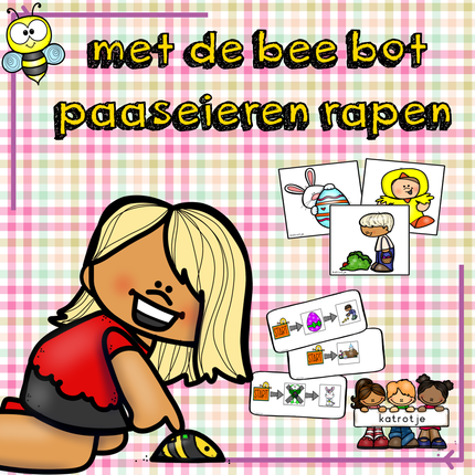met de beebot paaseieren rapen
