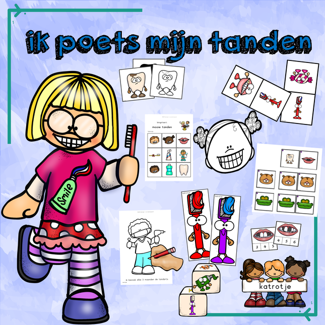 ik poets mijn tanden