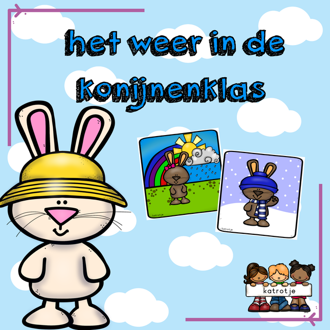 het weer in de konijnenklas