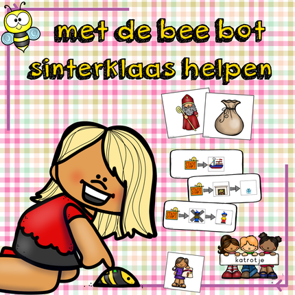 met de bee bot Sinterklaas helpen