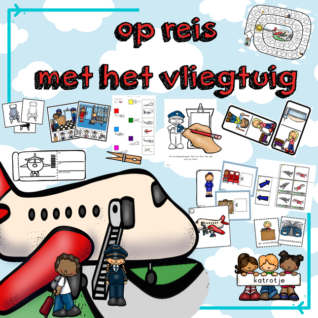 op reis met het vliegtuig