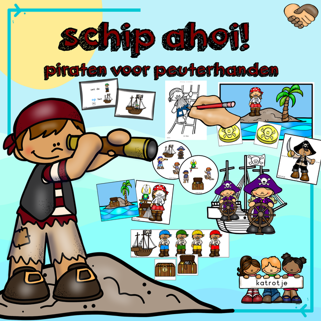 schip ahoi! piraten voor peuterhanden