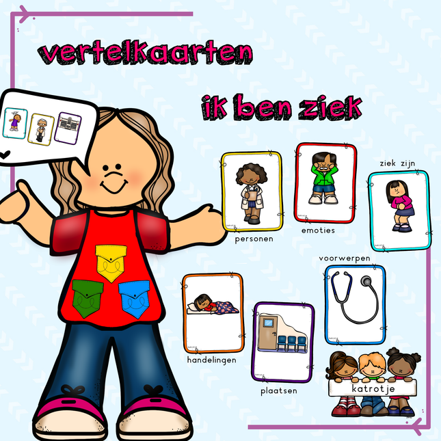 vertelkaarten in ben ziek