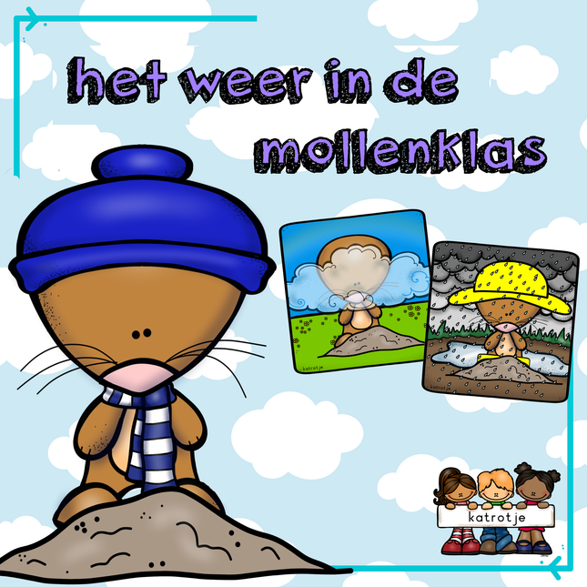 weerkaarten voor een mollenklas