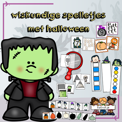 wiskundige spelletjes met Halloween