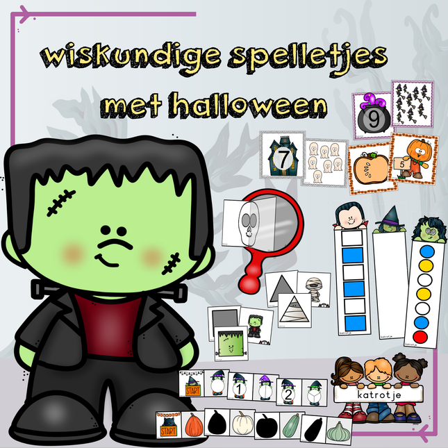 wiskundige spelletjes met Halloween