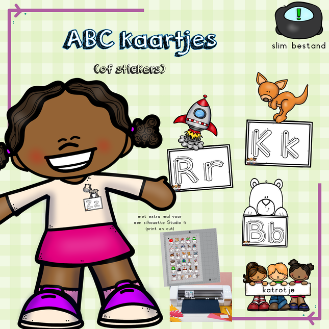 abc kaartjes (stickers)