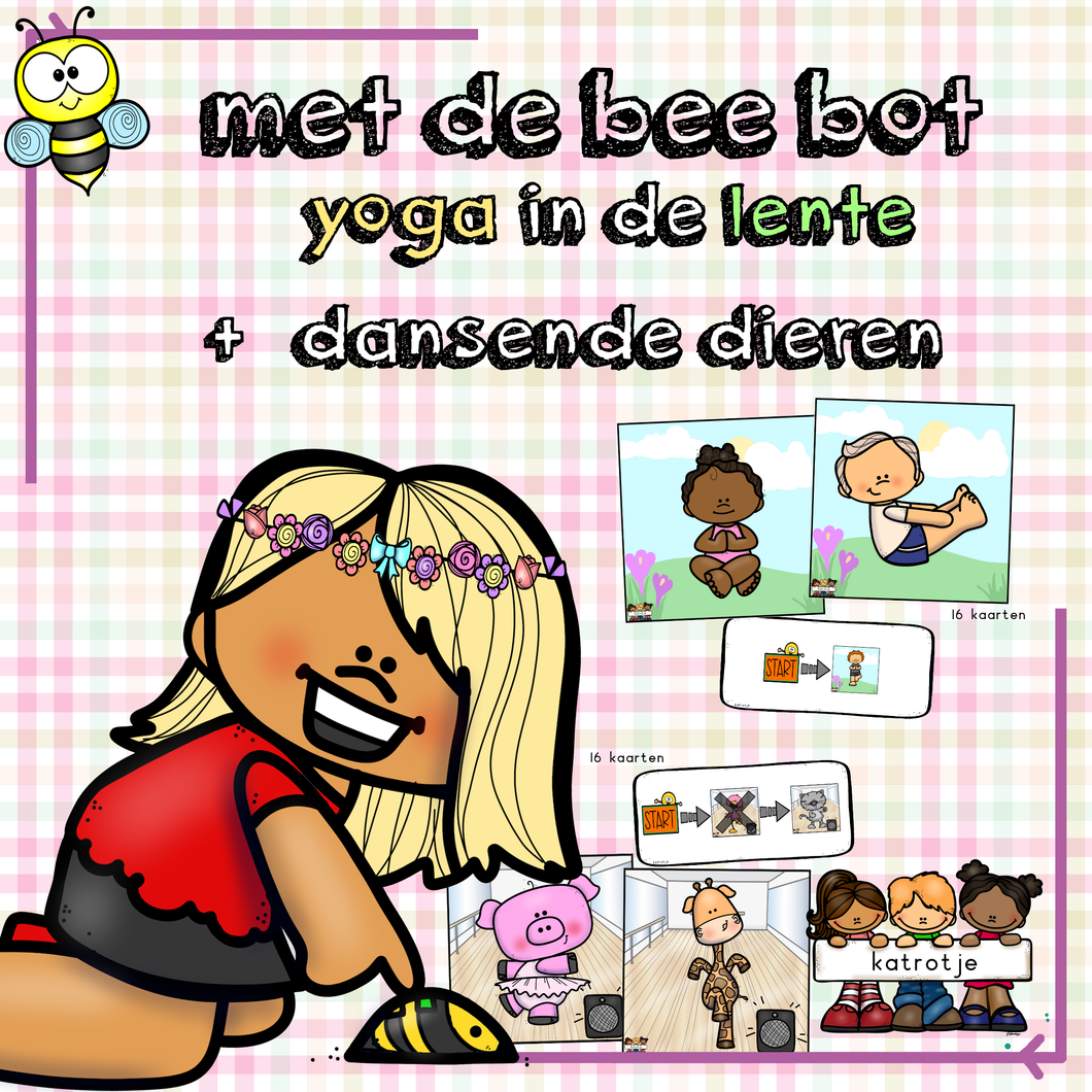 bee bot yoga in de lente + dansende dieren