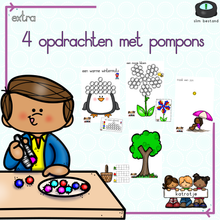 4 opdrachten met pompons