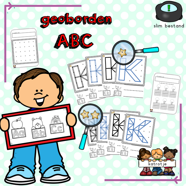 geoborden ABC (blokletters)